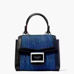 Brand New Kate Spade Micro Katy Denim crossbody bag